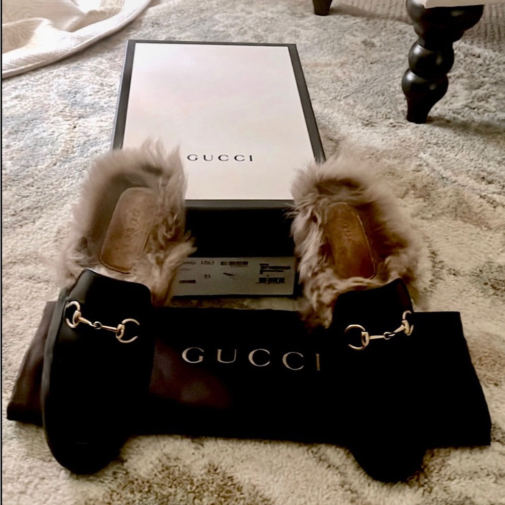 GUCCI Princeton Slides Black size 5/35